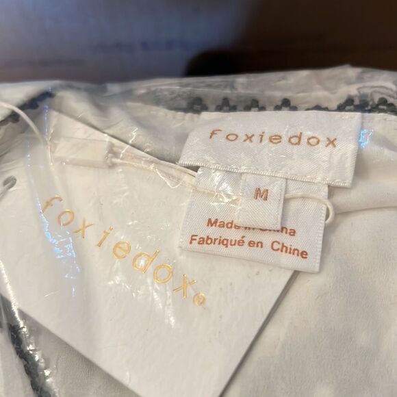 foxiedox Cream Cold-Shoulder Ruffle Lace Wrap Dress - Picture 8 of 8